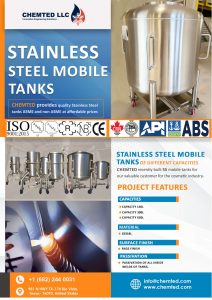 Chemted Stainless Steel Mobile Tanks 2024